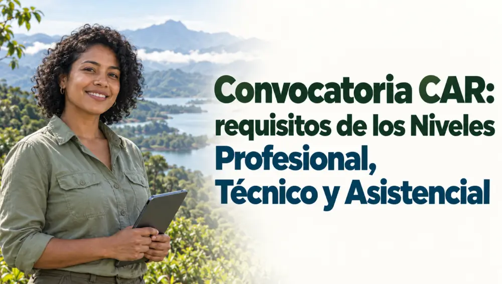 Convocatoria CAR: requisitos de los Niveles Profesional, Técnico y Asistencial
