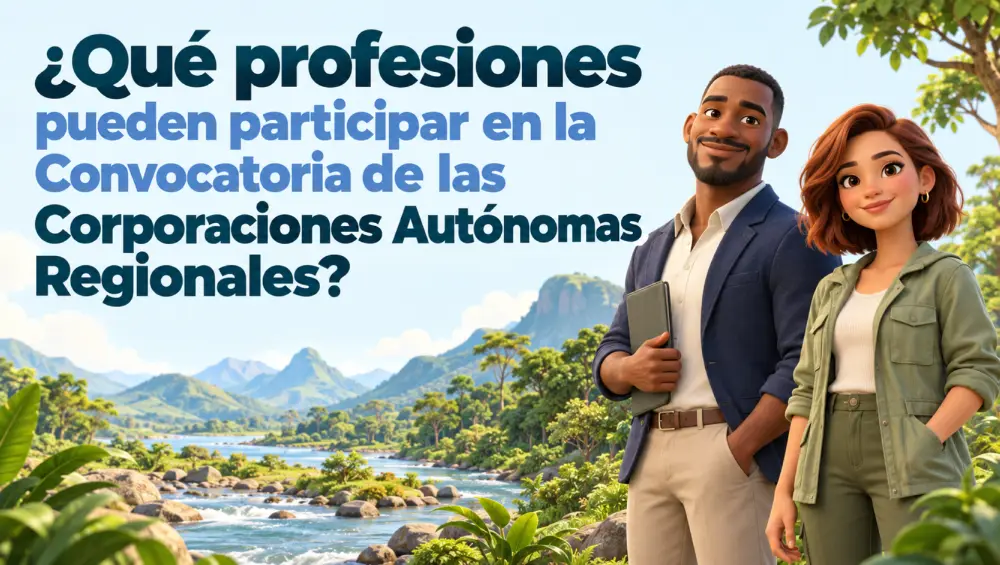 ¿Qué profesiones pueden participar en la Convocatoria de las Corporaciones Autónomas Regionales?