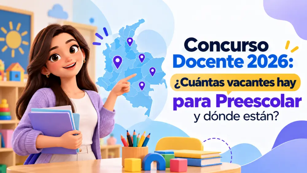 Concurso Docente 2026: ¿Cuántas vacantes hay para Preescolar y dónde están?